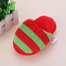 Pet Toys Slippers Puppy Dog Sound Chew Play Toys for Dog Cats Funny Dog Products Red