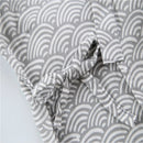 Man Pure Cotton Double-deck Bathrobe Kimono Pajamas Home Wear, Size: M(Gray)