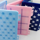 Mask Storage Box Dustproof Portable Plastic Household Storage Holder(Pink)