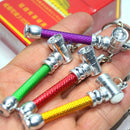 2 PCS Candy-colored Aluminum Keychain Small Pipe Random Color Delivery