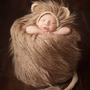 Newborn Photography Little Lion Wool Cartoon Hat and Tail Props For 0-2 Month(Hat + Tail)