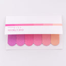 3 PCS Gradient Office Sticky Notes Planner Stickers Page School Supplies Stationery(Gradient rose red)