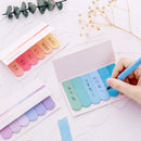 3 PCS Gradient Office Sticky Notes Planner Stickers Page School Supplies Stationery(Gradient rose red)