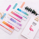 3 PCS Gradient Office Sticky Notes Planner Stickers Page School Supplies Stationery(Gradient rose red)