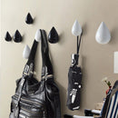 Creative Water Droplets Wall Hooks Home Decoration Resin Mural 3D Coat Hook Single Hooks Wall Hanger, Size:Small Size(Blue)