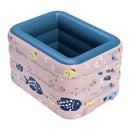Wireless Automatic Inflatable Swimming Pool Large Outdoor PVC Pool Children Household Swimming Pool, Size:1.4m Four Layers(Coupling Pink)
