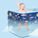 Wireless Automatic Inflatable Swimming Pool Large Outdoor PVC Pool Children Household Swimming Pool, Size:1.4m Four Layers(Coupling Pink)