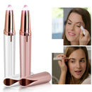 Multifunction Lipstick Eyebrow Trimmer Face Brows Hair Remover Electric Shaver Painless Eye Brow Epilator(White)