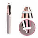 Multifunction Lipstick Eyebrow Trimmer Face Brows Hair Remover Electric Shaver Painless Eye Brow Epilator(White)