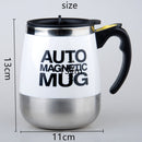 2 PCS Automatic Mixing Cup Coffee Cup Portable Household Mixer(White)