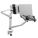 OA-9X Aluminum Alloy Height Adjustable Universal Rotation Double Arm Holder Notebook Tablet Combination Stand