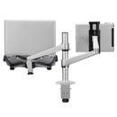 OA-9X Aluminum Alloy Height Adjustable Universal Rotation Double Arm Holder Notebook Tablet Combination Stand