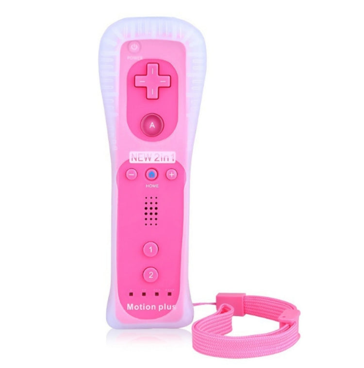 2 In 1 Right Handle With Built-In Accelerator For Nintendo Wii / WiiU Host( Pink)