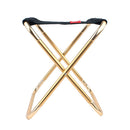 CLS Large 7075 Aluminum Alloy Outdoor Folding Stool Portable BBQ Fishing Folding Chair, Size: 30x25x31cm(Black )