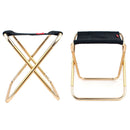 CLS Large 7075 Aluminum Alloy Outdoor Folding Stool Portable BBQ Fishing Folding Chair, Size: 30x25x31cm(Red)