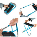 CLS Large 7075 Aluminum Alloy Outdoor Folding Stool Portable BBQ Fishing Folding Chair, Size: 30x25x31cm(Red)