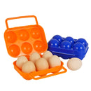 4 PCS 6 Grid Outdoor Portable Egg Protection Box, Random Color Delivery