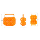 4 PCS 6 Grid Outdoor Portable Egg Protection Box, Random Color Delivery