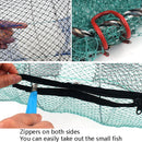 Spring Crab Cage Fishing Net Round Folding Fishing Net(Small)