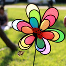 3 PCS Outdoor Children Rainbow Insect Pinwheel Camping Garden Decoration