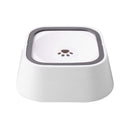 Pet Drinking Water Bowl Floating Not Wet Mouth Bowl Cat Dog Drinking Water Artifact(White)