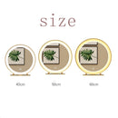 Gold Hotel Bedroom Bathroom Wall Hanging LED Lamp Holder Round Vanity Mirror, Size: Beaded mirror (LED light) 40CM