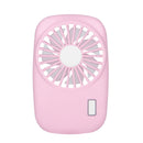 Portable Hand Held USB Rechargeable Mini Fan(Pink)