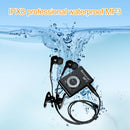 C26 IPX8 Waterproof Swimming Diving Sports MP3 Music Player with Clip & Earphone, Support FM, Memory:8GB(Black)
