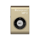 C26 IPX8 Waterproof Swimming Diving Sports MP3 Music Player with Clip & Earphone, Support FM, Memory:8GB(Gold)