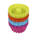 12 PCS Thread Shape Baking Jelly Mould Silicone Pudding Cupcake Muffin Donut Mold