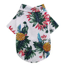 Fashion Pet Clothes Pet Printed Cotton Shirt, Size: XS(White)