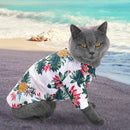 Fashion Pet Clothes Pet Printed Cotton Shirt, Size: XS(White)