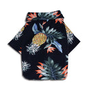 Fashion Pet Clothes Pet Printed Cotton Shirt, Size: XS(Navy Blue)