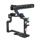 Camera Metal Video Cage Handle Stabilizer for Panasonic LUMIX GH3/GH4(Black)