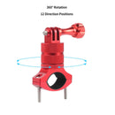 Aluminum Alloy Bicycle Mounting Bracket Bicycle Clip For Action Camera(Red)