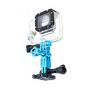 Action Camera Universal Aluminum Alloy Three-way Adjustment Arm 360 Degree Adapter(Black)
