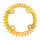 MOTSUV Narrow Wide Chainring MTB Bicycle 104BCD Tooth Plate Parts(Yellow)