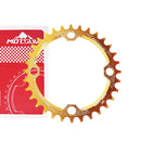 MOTSUV Narrow Wide Chainring MTB Bicycle 104BCD Tooth Plate Parts(Yellow)