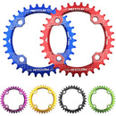 MOTSUV Narrow Wide Chainring MTB Bicycle 104BCD Tooth Plate Parts(Yellow)