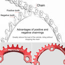 MOTSUV Narrow Wide Chainring MTB Bicycle 104BCD Tooth Plate Parts(Yellow)