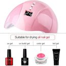 36W UV Led Lamp Nail Dryer 12 Leds for Nail Machine Curing 30s/60s/99s Timer USB Connector(White)