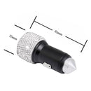 Diamond Car Dual USB Charge Mobile Phone Safety Hammer Charger(AB illusion )