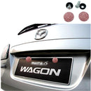 Car License Plate Modification Screw Cap Diamond-encrusted Solid Seal Anti-theft Screws(Red)