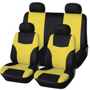 Universal Car Seat Cover Personality Stitching Automotive Chairs Protective Sleeve Cloth Automobile Seats Covers(Orange)