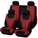 Universal Car Seat Cover Personality Stitching Automotive Chairs Protective Sleeve Cloth Automobile Seats Covers(red)
