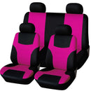 Universal Car Seat Cover Personality Stitching Automotive Chairs Protective Sleeve Cloth Automobile Seats Covers(red)