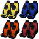 Universal Car Seat Cover Personality Stitching Automotive Chairs Protective Sleeve Cloth Automobile Seats Covers(Blue)