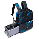 CADeN L4 Double-layer Casual Computer Backpack Multi-function Digital Camera Bag (Star Blue)