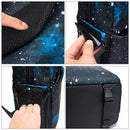 CADeN L4 Double-layer Casual Computer Backpack Multi-function Digital Camera Bag (Star Blue)