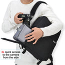 CADeN L4 Double-layer Casual Computer Backpack Multi-function Digital Camera Bag (Star Blue)